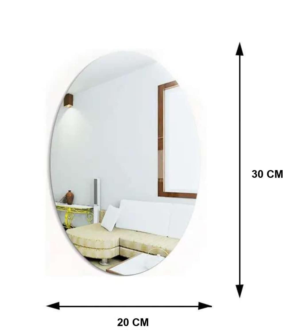 Combo: Oval & Square Shape Mirror (Pack of 2)