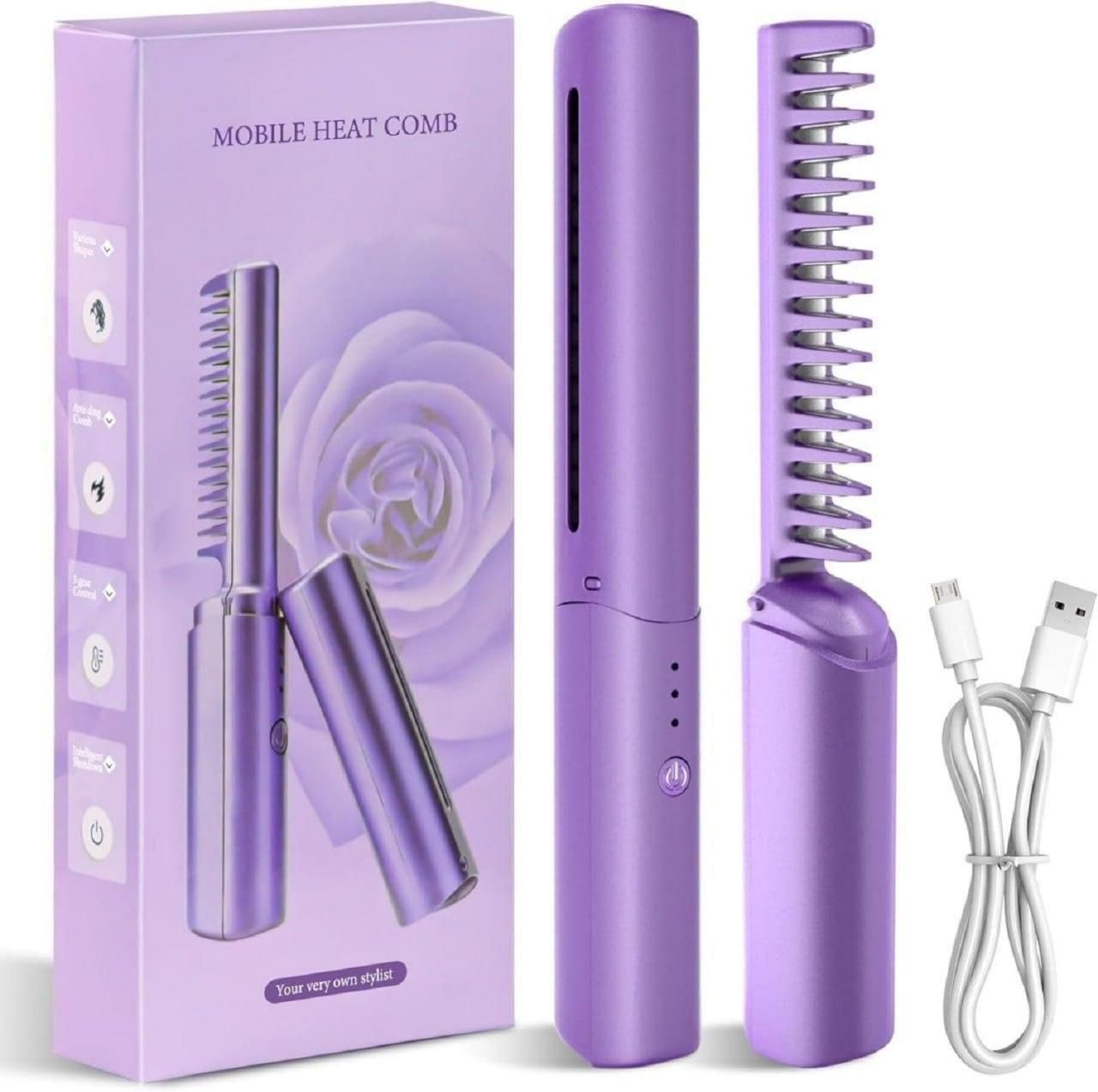 Meneflix Mini Hair Straightener – cordless, 200°C, travel-friendly.