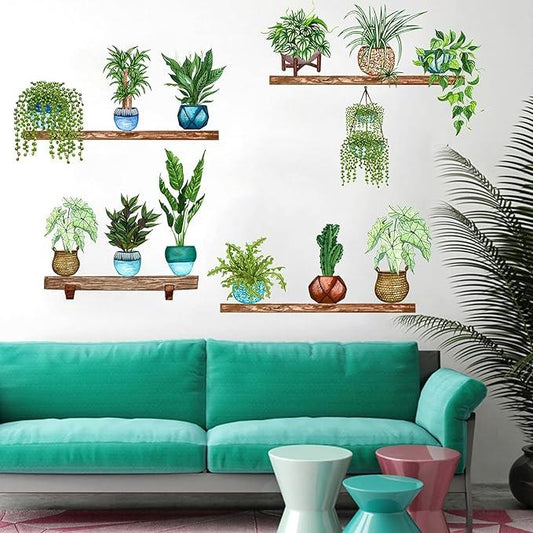 Monstera Leaf Wall Stickers (Pack of 4)