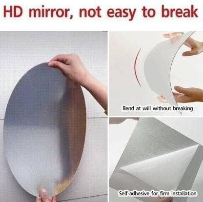 Combo: Oval & Square Shape Mirror (Pack of 2)