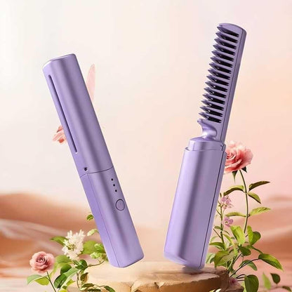 Meneflix Mini Hair Straightener – cordless, 200°C, travel-friendly.