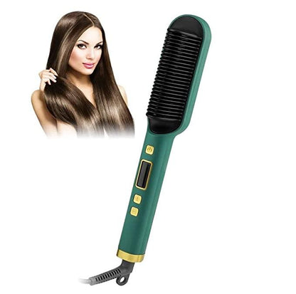 3-in-1 Hair Straightening &amp; Styling Brush (Multicolour)