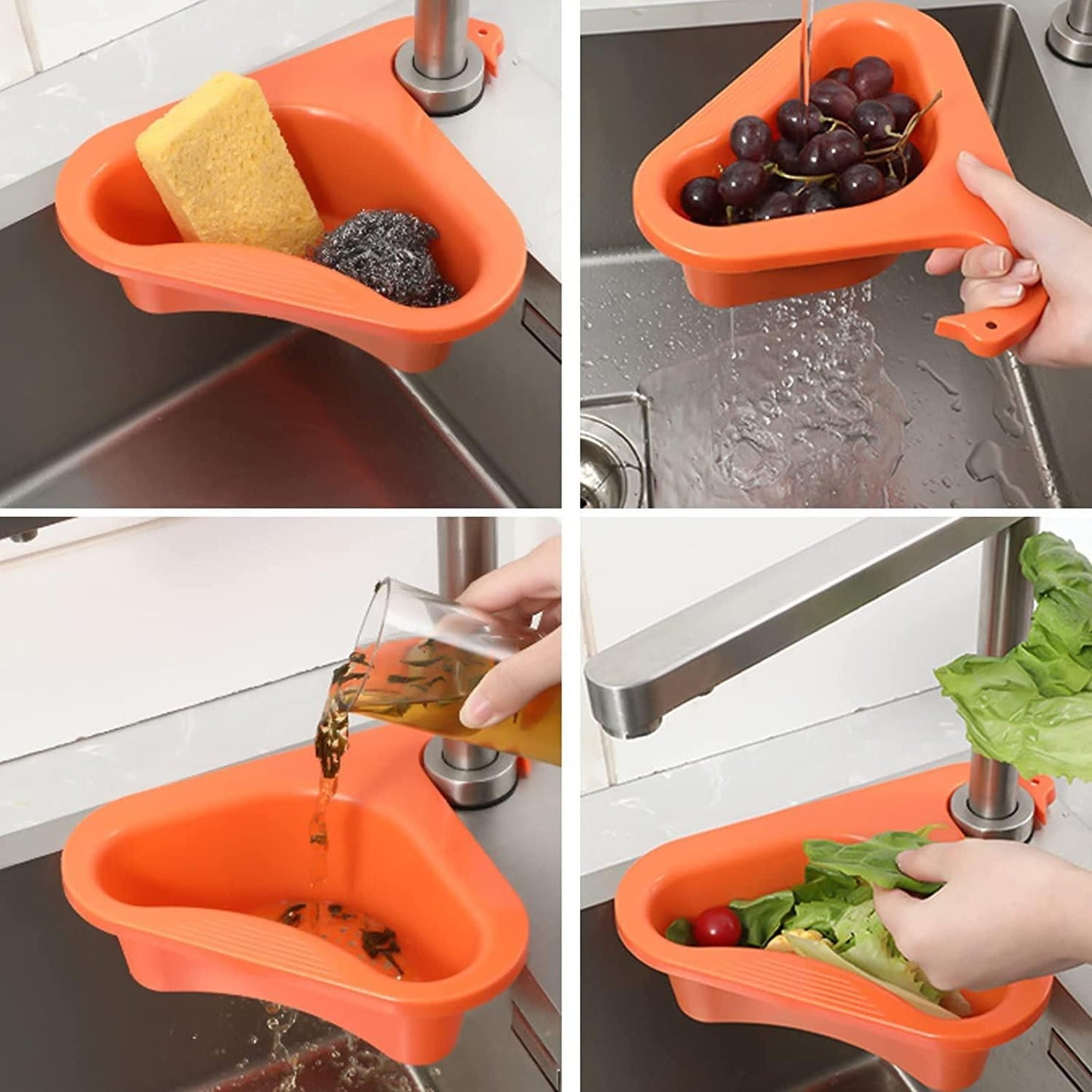 Multipurpose Kitchen Sink Organizer Corner(Pack of 2)