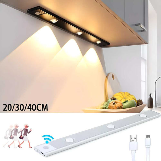 LED PIR Motion Sensor Cabinet Light — USB Rechargeable