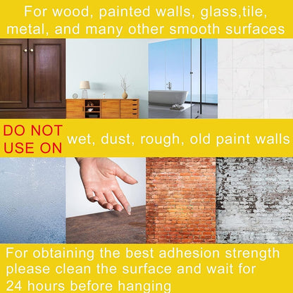 10 Wall Hooks, durable & rust-resistant