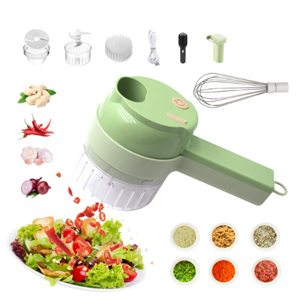 4 in 1 Portable Electric Vegetable Cutter Set