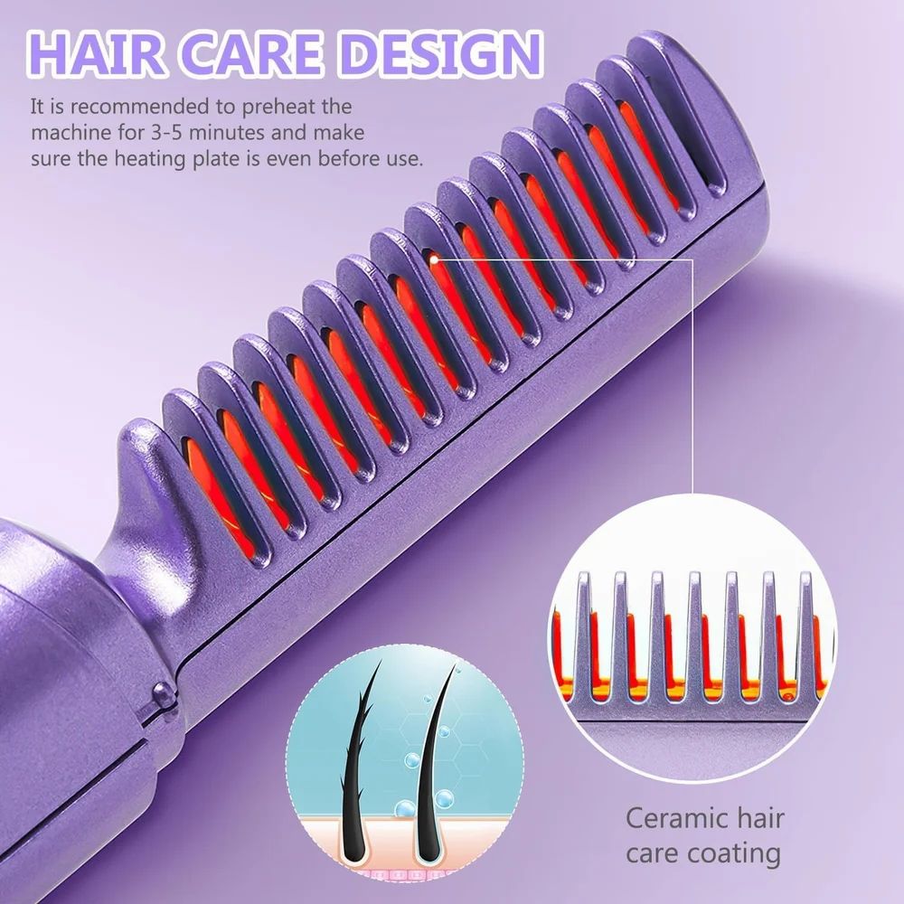 Meneflix Mini Hair Straightener – cordless, 200°C, travel-friendly.