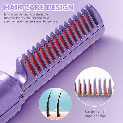 Meneflix Mini Hair Straightener – cordless, 200°C, travel-friendly.